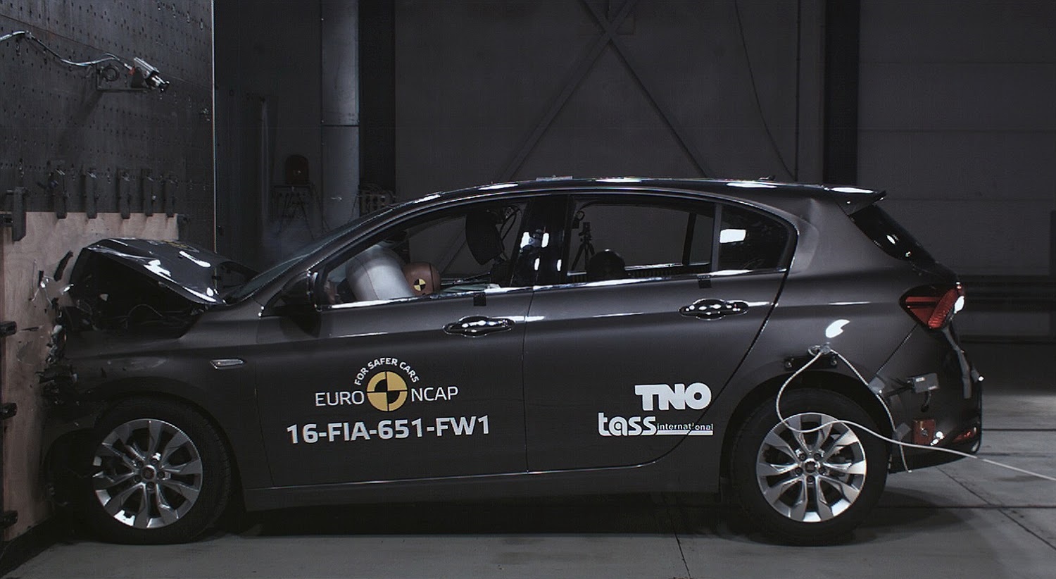 Хэтчбек Fiat Tipo показал себя не с лучшей стороны в краш-тестах Euro NCAP