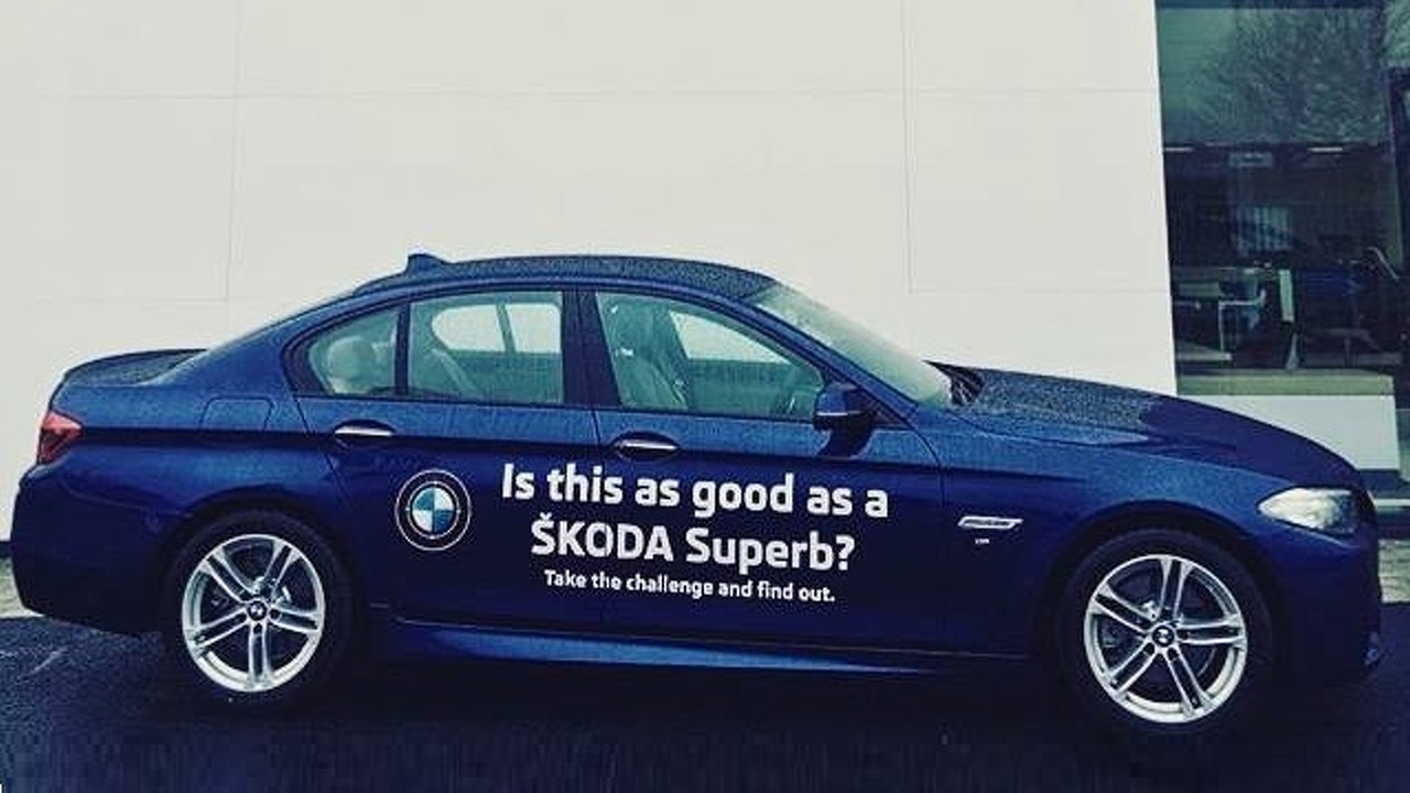 Дилер Škoda предложил клиентам тест-драйв BMW 5 Series 