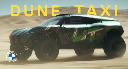 The BMW Dune Taxi is a wild-looking electric prototype with 400 kW, 1000 Nm and 400 mm wheel travel (video)