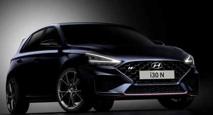 Обновленный Hyundai i30 N показался на официальных изображениях 
