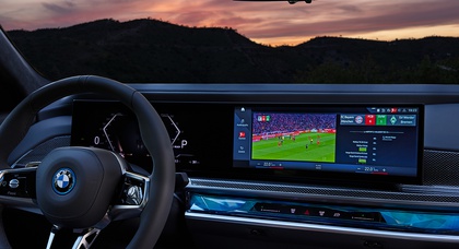 New BMW 7 Series Curved Display App to Stream Top Soccer League Content