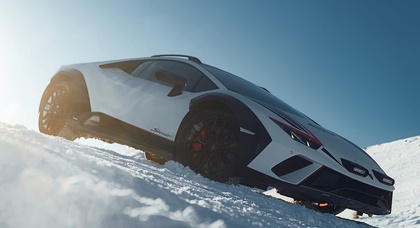 Lamborghini Huracán Sterrato zeigt beeindruckende Schneefahreigenschaften auf italienischer Skipiste