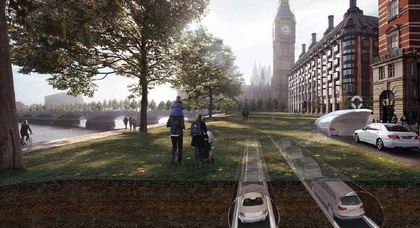 Британские архитекторы отправят электромобили в подземные тоннели