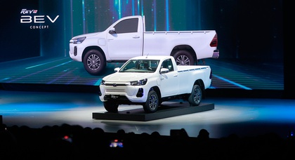 Toyota Hilux EV Concept gives a first look at what a zero-emissions truck could potentially be