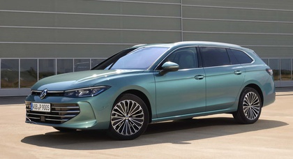 2024 Volkswagen Passat B9 makes its official debut with new styling and an impressively lengthened wagon body style