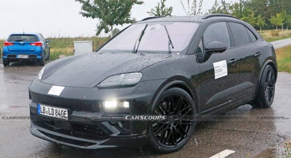 New spy shots show Porsche Macan EV with almost no camouflage