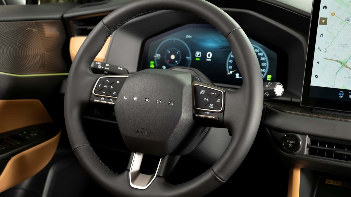Steering wheel and digital instrument cluster