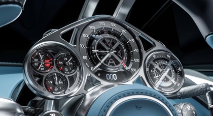Bugatti співпрацювала зі швейцарськими годинникарями для створення високотехнологічної панелі приладів нового Tourbillon