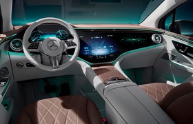 Electric Mercedes-Benz EQE SUV Reveals Its Luxurious Hyperscreen Interior