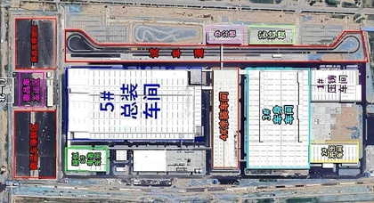 Xiaomis erste Autofabrik auf Satellitenbild zu sehen