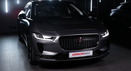 The world's first armored Jaguar I-Pace can withstand being shot by handguns up to a .44 Magnum and shotguns