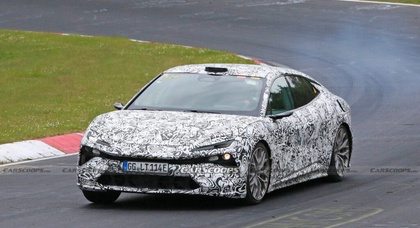 Lotus Type 133 Envya, future Porsche Taycan competitor, Spied Being Pushed To Its Limits At The Nurburgring