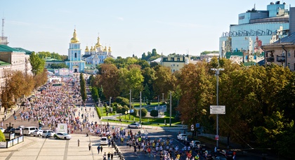 Опубликована схема перекрытий дорог в Киеве 28 мая