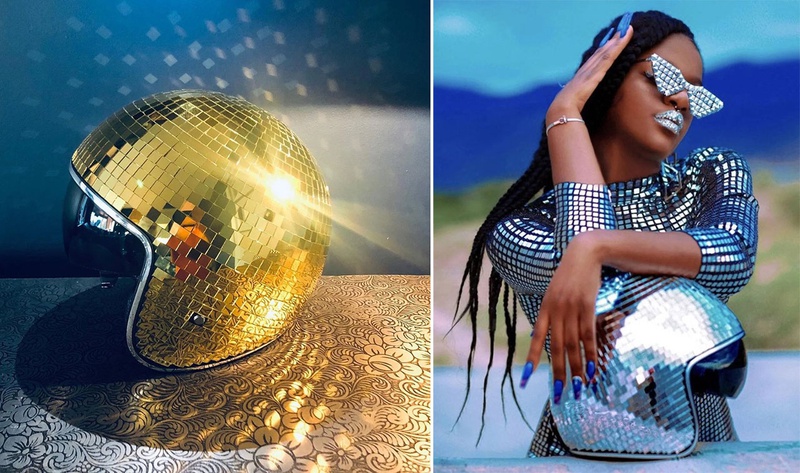 Briller de tous ses feux comme un diamant! Casque Disco Ball en vente sur   – Autoua.net