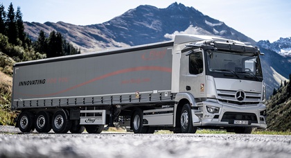 Fully loaded Mercedes-Benz eActros electric semitrailer completed tests in the Tyrolean mountains