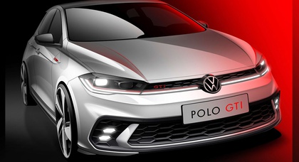 Обновленный хот-хэтч Volkswagen Polo GTI показали на официальном эскизе