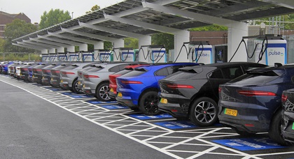 The UK's largest public EV charging hub, recently opened in Birmingham, can charge up to 180 EVs at a time