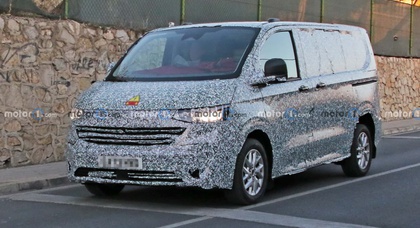 Next-generation VW Transporter spotted with strong similarity to Ford Transit Custom