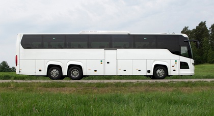 Scania представила туристический автобус с силовым агрегатом, работающим на газе
