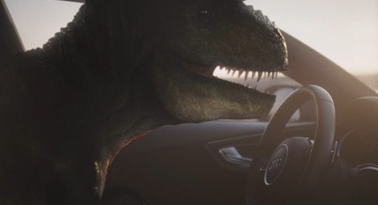 Audi выпустила рекламу с динозавром. У него депрессия