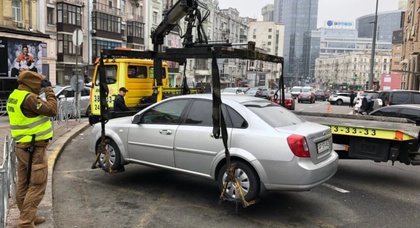 У Києві з 15 квітня зросте вартість транспортування автомобілів на штрафмайданчики