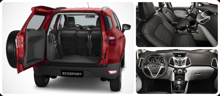 Ford ecosport размер багажника