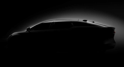 Toyota teased a new all-electric bZ model that looks like a liftback