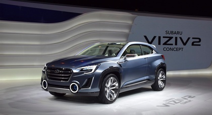 Subaru удивила Женеву гибридным кроссовером с четырьмя моторами 