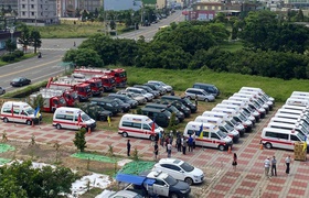 Тайванські благодійники передають Україні майже півсотні «швидких», пожежних машин та позашляховиків