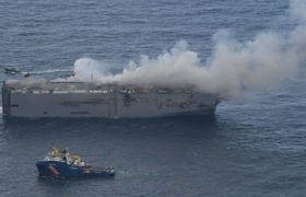 EVs aboard cargo ship that caught fire appear to be "in good condition"