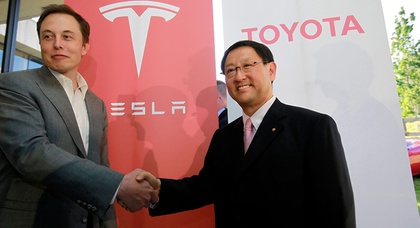 Toyota продала акции Tesla