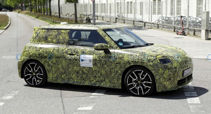First Look: Spy Shots Reveal High-Performance Mini Cooper JCW electric vehicle