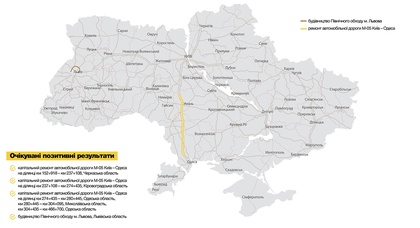 «Укравтодор» возьмет кредит 450 млн евро на ремонт трассы Киев - Одесса и строительство обхода Львова