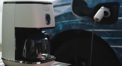 Dieser Prototyp eines wasserstoffbetriebenen Honda CR-V kann eine Kaffeemaschine mit Strom versorgen