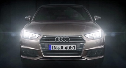 Audi сравнила LED-фары новой A4 с глазами хамелеона