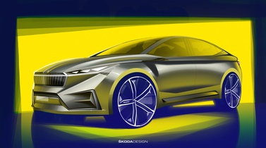 Škoda показала первые изображения концептуального кроссовера Vision iV