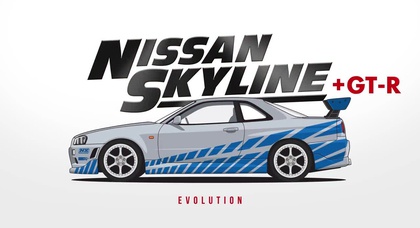 60 лет эволюции Nissan Skyline (и GT-R) за 2 минуты