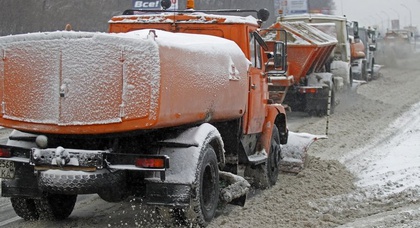 В Киеве запущена система мониторинга снегоуборочной техники