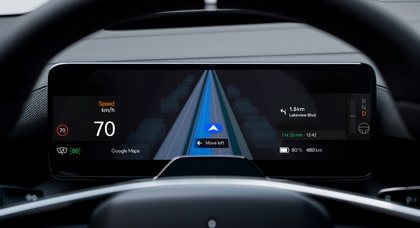 Polestar 4 получил функцию навигации по полосе движения от Google Maps