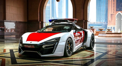 Суперкар Lykan HyperSport поступил на службу в полицию Дубая 