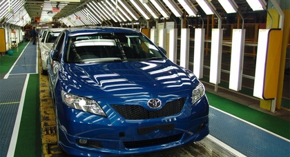 Производство автомобилей Toyota снизилось на 40 процентов