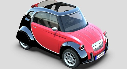 Le designer a montré le concept d'une Citroën 2CV moderne dans des couleurs vives et avec un cœur électrique