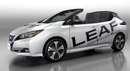 Nissan Leaf без крыши ознаменовал юбилей модели