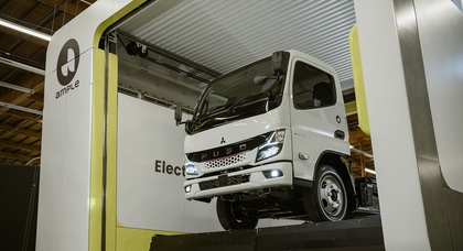 Mitsubishi Fuso et Ample testent la technologie d'échange rapide de batteries de camions