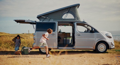 Citroën Type Holidays camper van showcases modern SpaceTourer in iconic Citroën Type H wrapping