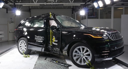 Кроссовер Range Rover Velar получил высший балл в тестах Euro NCAP