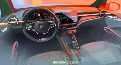 Раскрыты детали интерьера новой Škoda Fabia