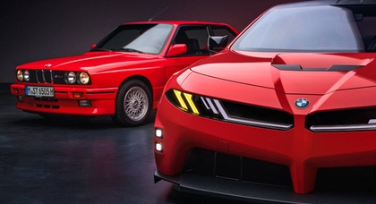 Электрический BMW M3 в виде концепт-кара встал рядом с E30 и намекает на будущее M-серии