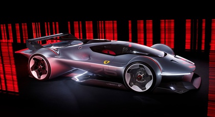 Ferrari enthüllte sein eigenes Vision Gran Turismo Concept: ein atemberaubender Einsitzer mit Hybridantrieb