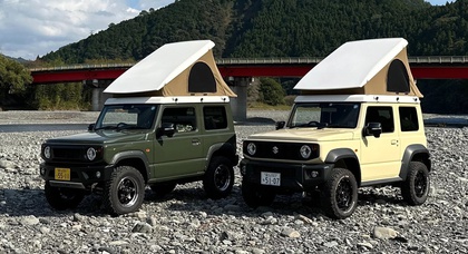 Suzuki Jimny obtient l'accessoire parfait pour les aventures terrestres : Tente de toit Kamado Canotier J3